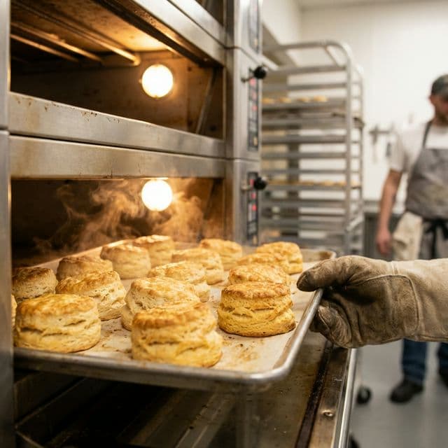 Inside the bakery — handmade work in progress